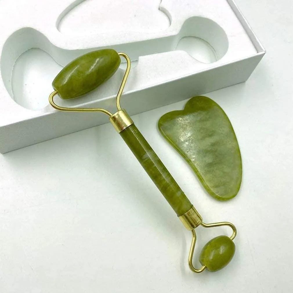 Jade roller & Gua Sha Set for Glowing Skin
