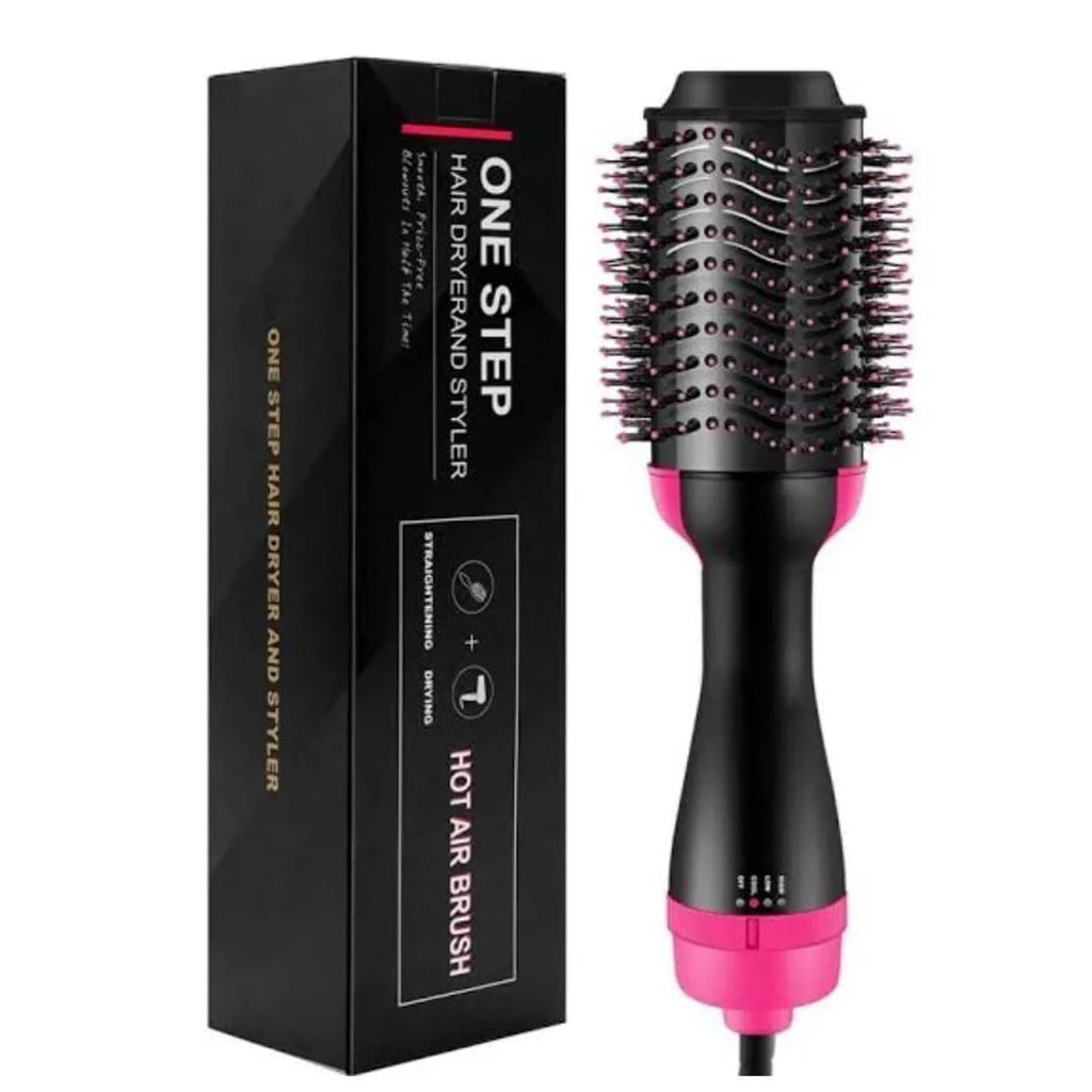 One Step Hairdryer And Styler Black Pink ABS