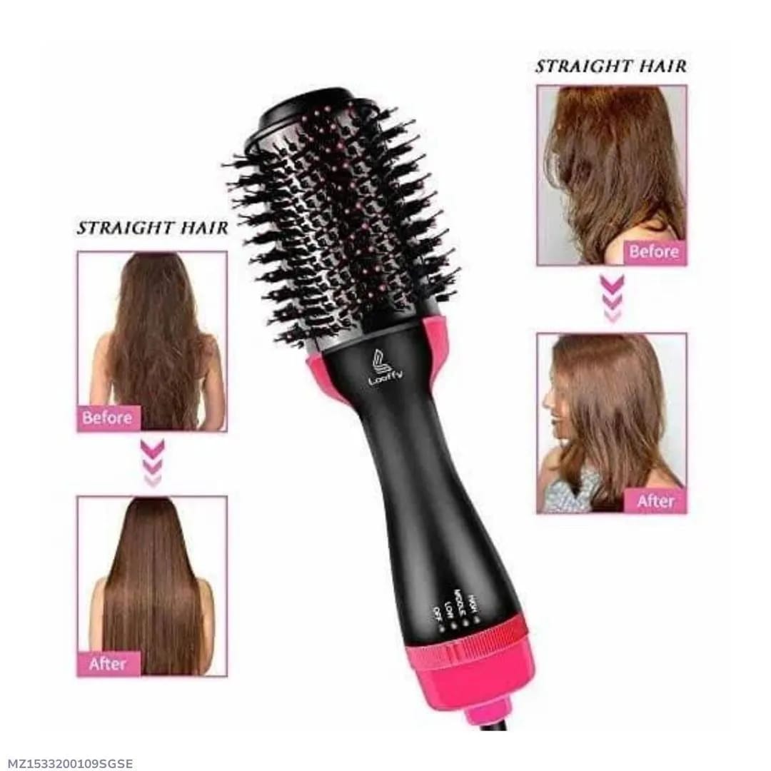 One Step Hairdryer And Styler Black Pink ABS