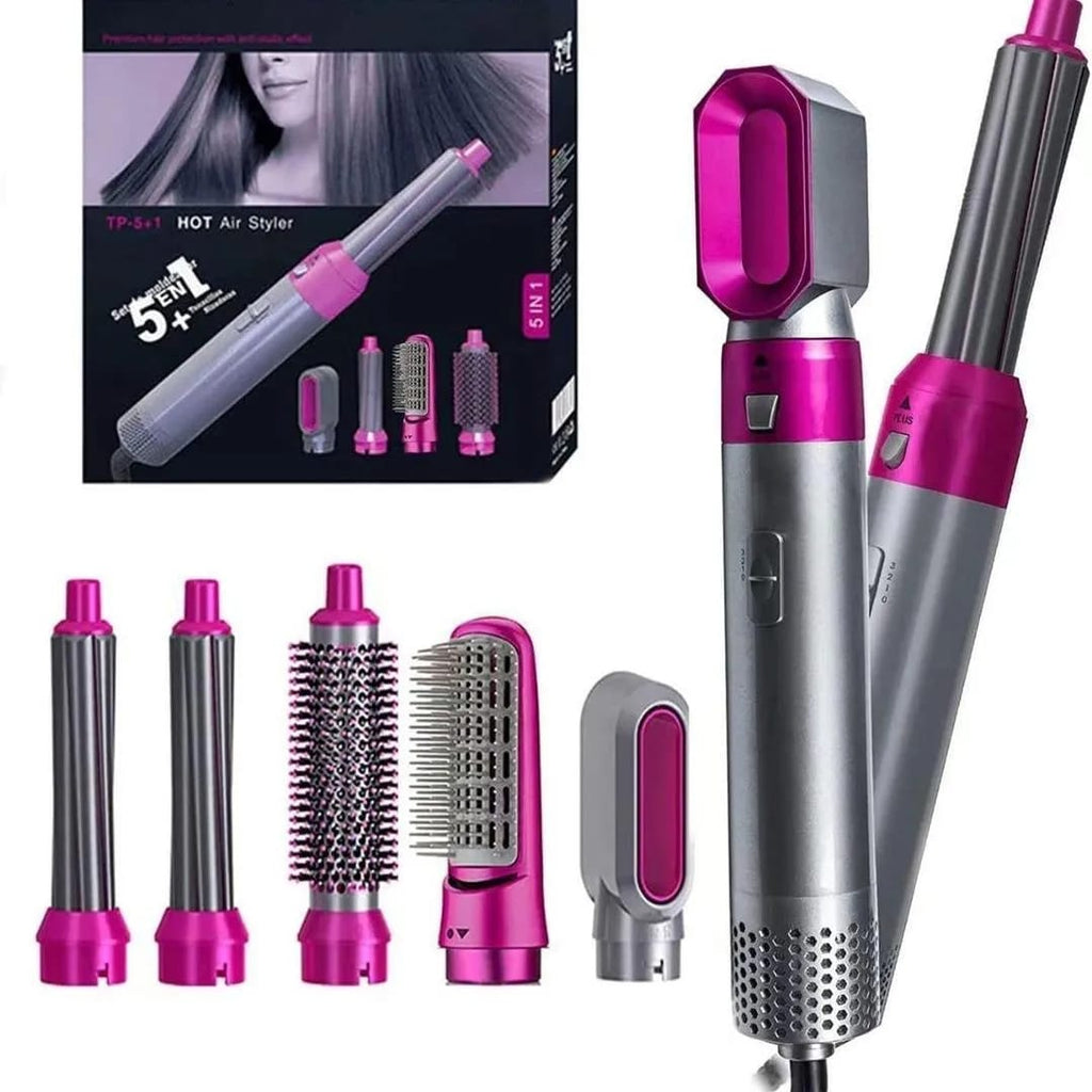5 in 1 Hair dryer brush for curling, straighteneing & volume