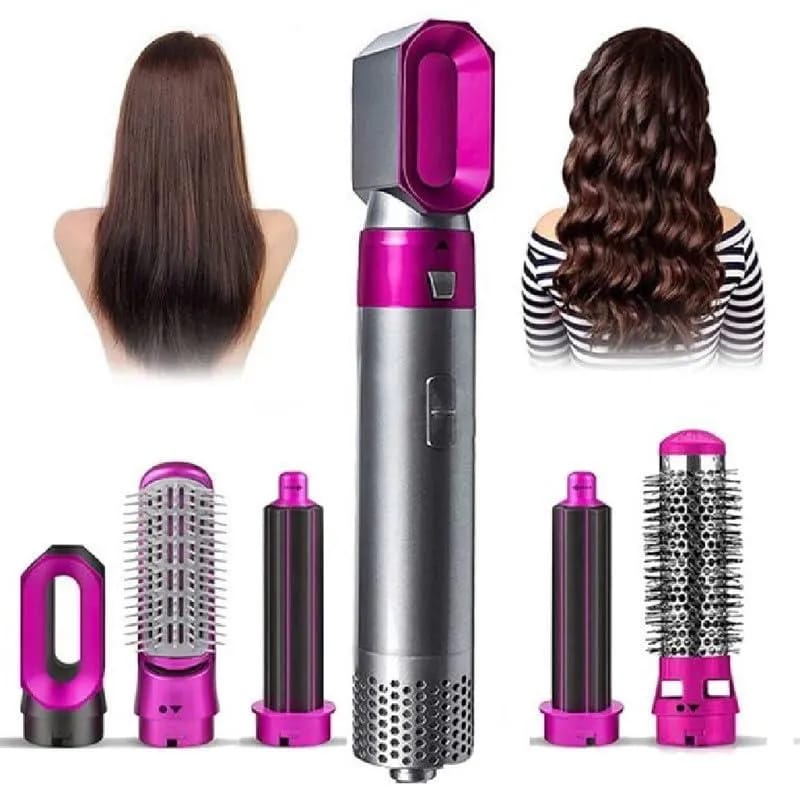 5 in 1 Hair dryer brush for curling, straighteneing & volume