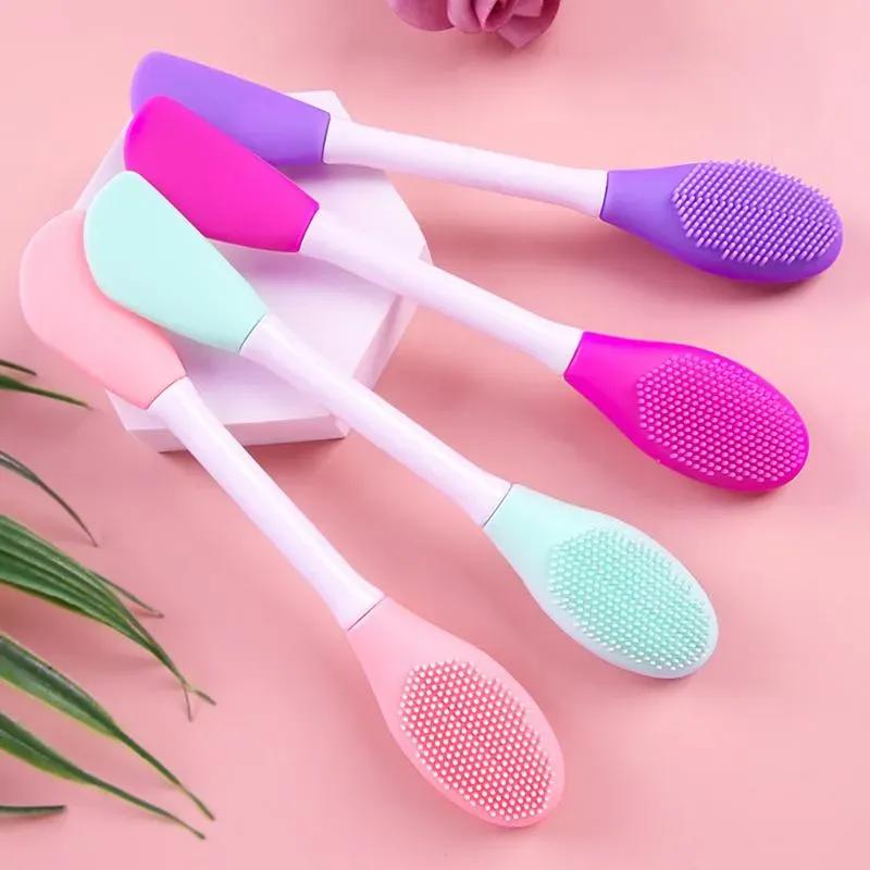 Multicolor silicone dead skin face Brush for Smooth Skin